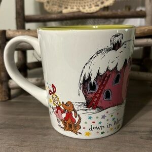 NWT ZRIKE BRANDS THE GRINCH & CINDY LOU WHO WHOVILLE CHRISTMAS MUG